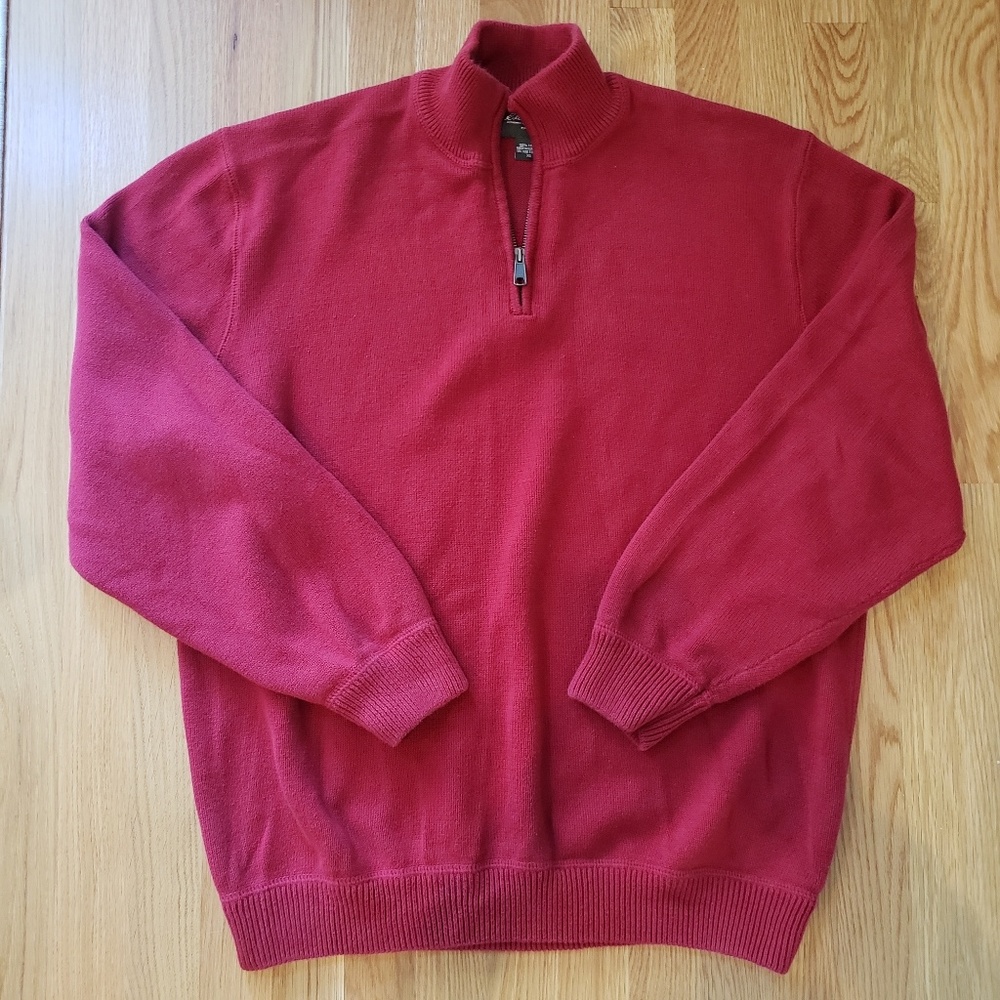 Men's EDDIE BAUER 1/4 Zip Sweater